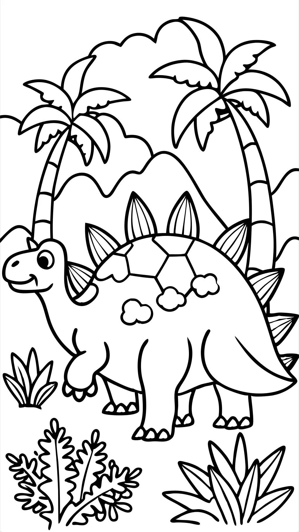 Páginas para colorear de Stegosaurus